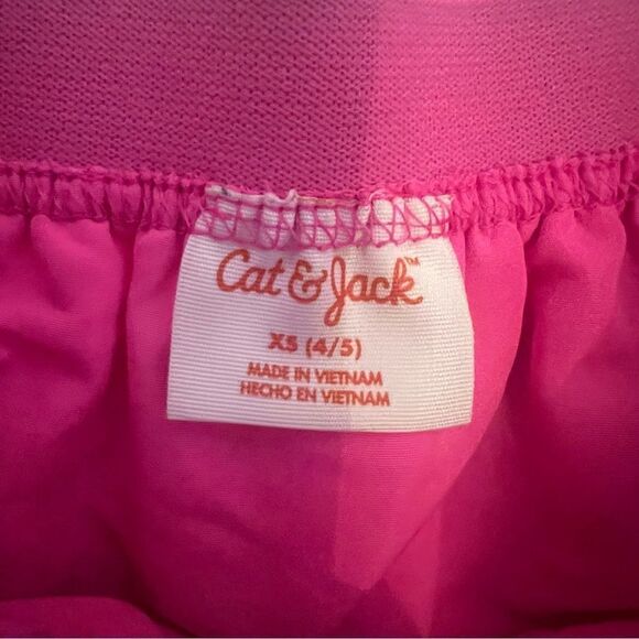 Cat and Jack girls tulle pink skirt with heart detail size xs 4/5 - Picture 3 of 7